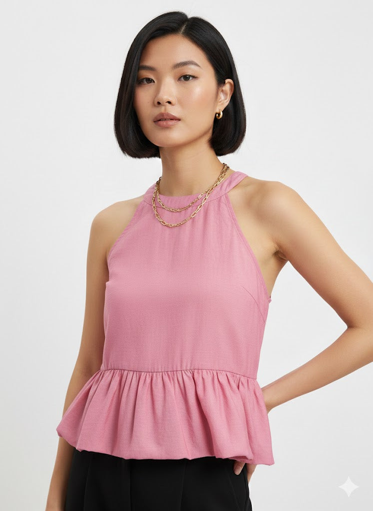 Blusa Frente Única Balonê Feminina
