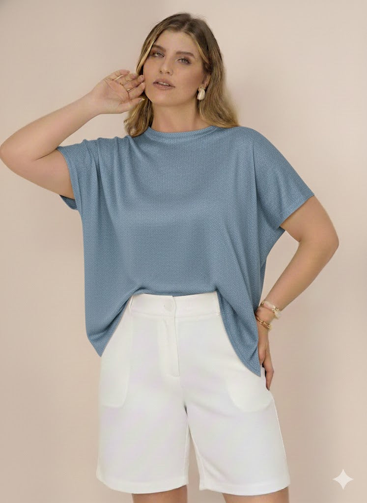 Blusa Tricot manga Raglan