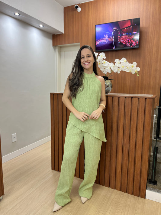Conjunto Plissado Alfaiataria