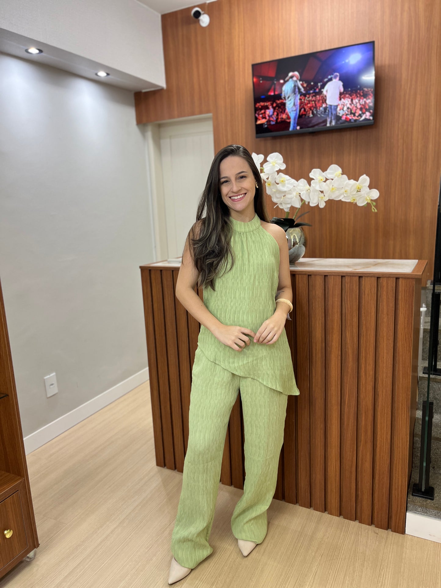 Conjunto Plissado Alfaiataria