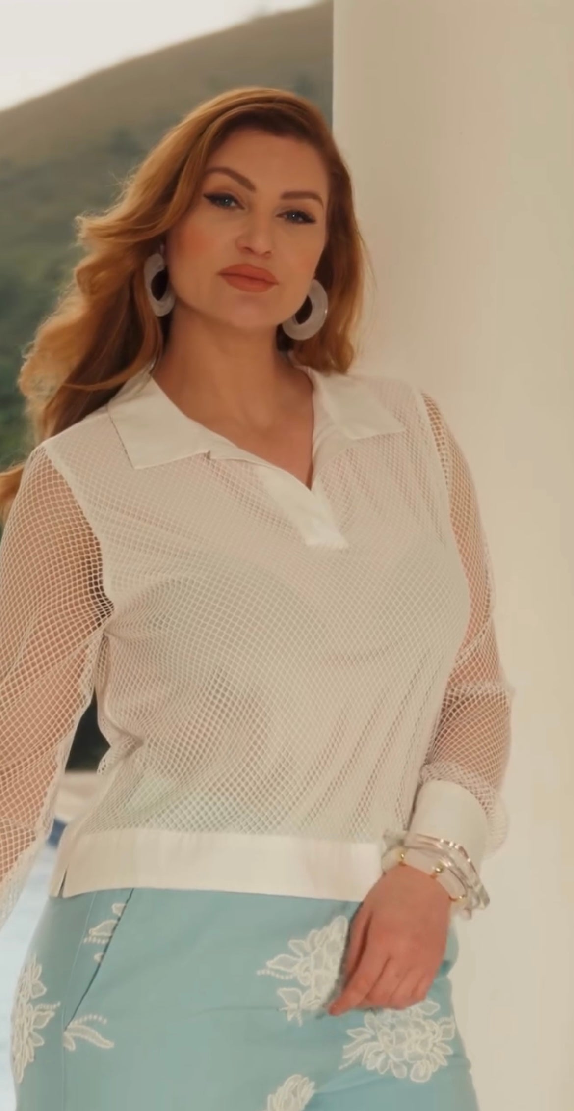 Camisa tela manga longa