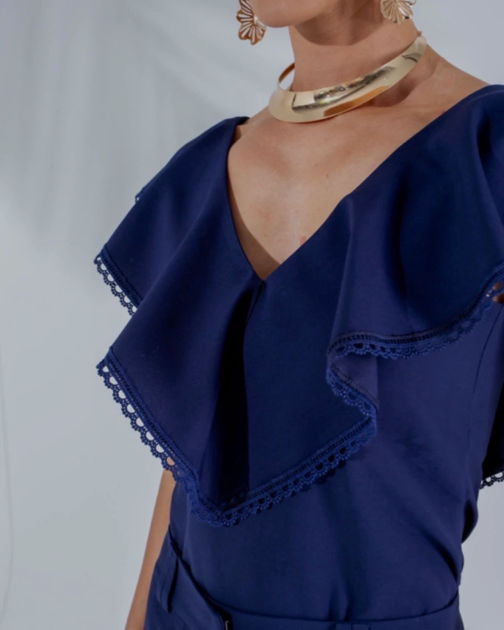 Blusa Babado com renda
