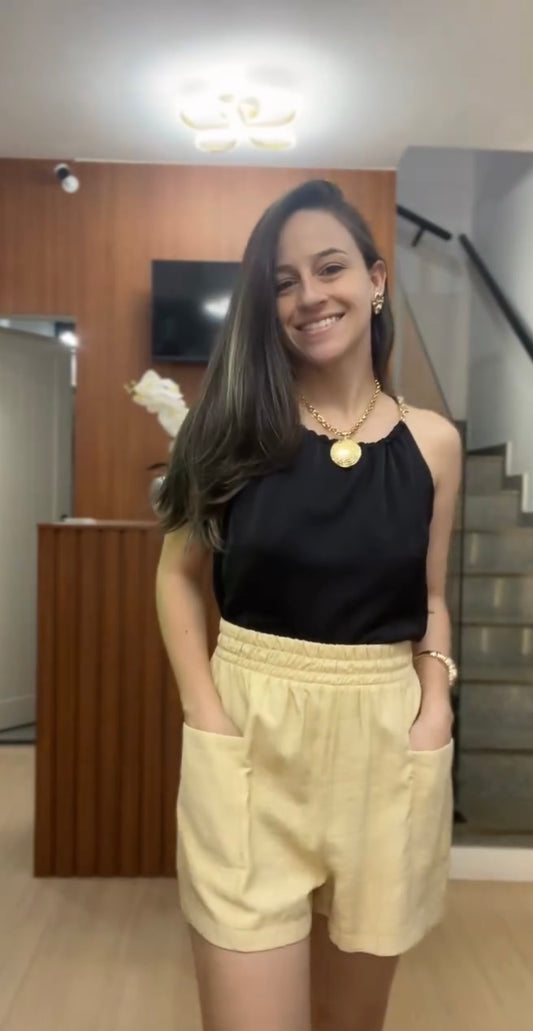 Blusa regata com corrente