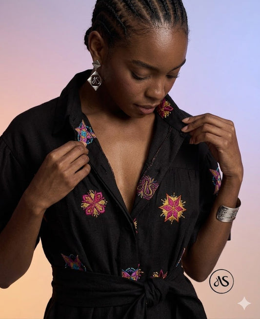 Chemise Bordada com faixa