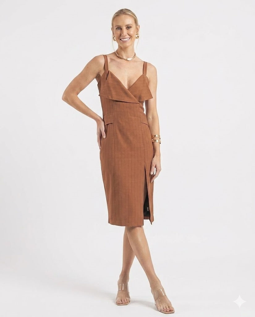 Vestido curto Risca de giz