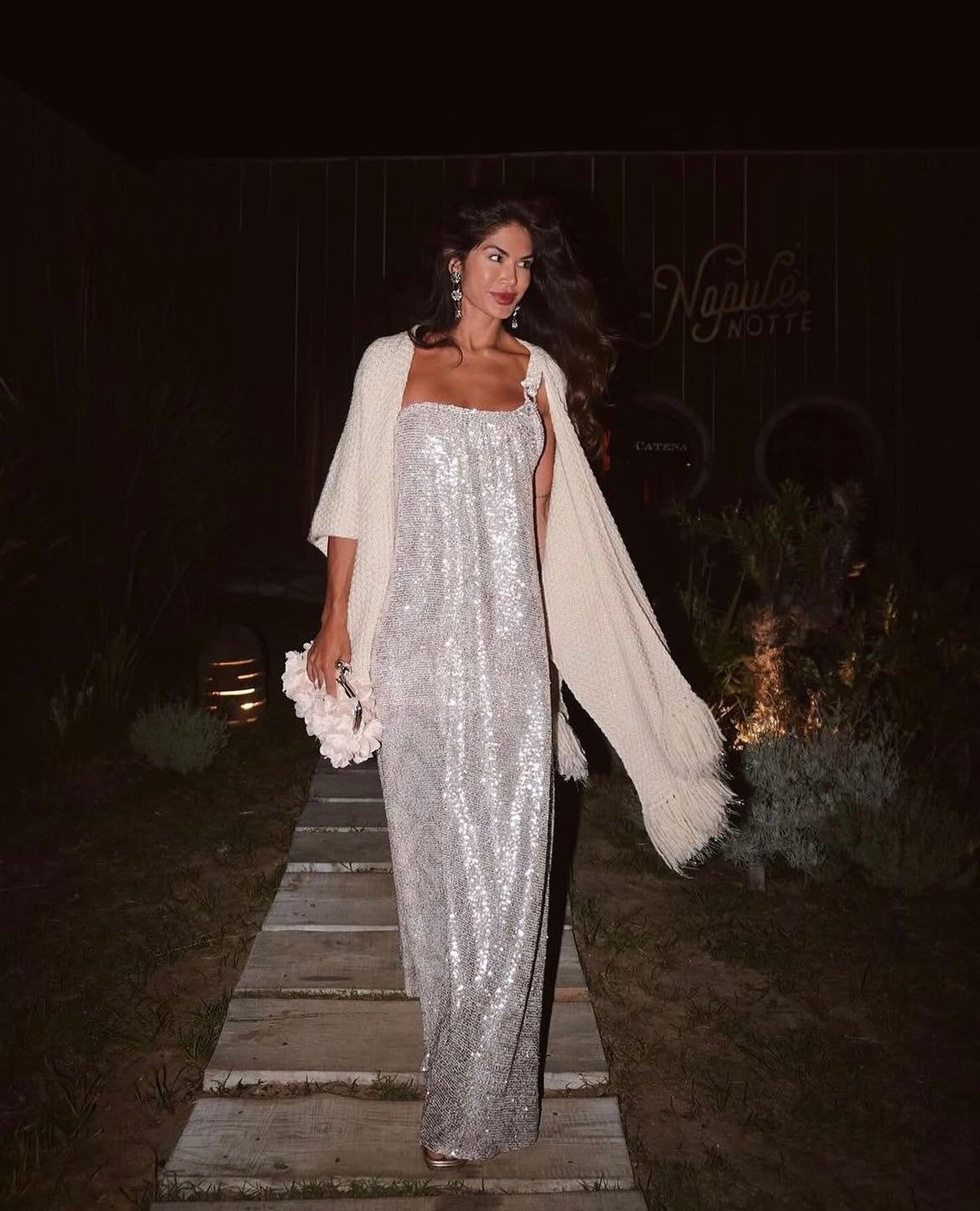 Vestido Paetê dourado