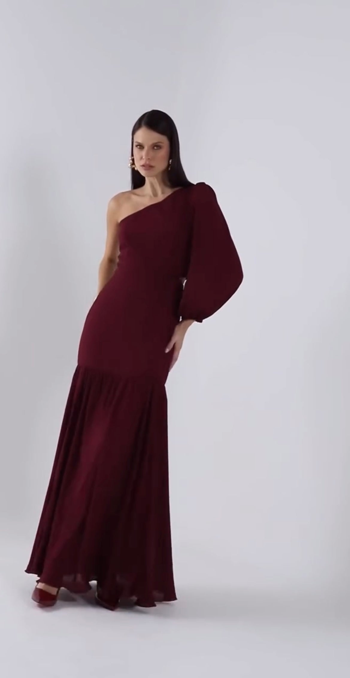 Vestido um ombro só