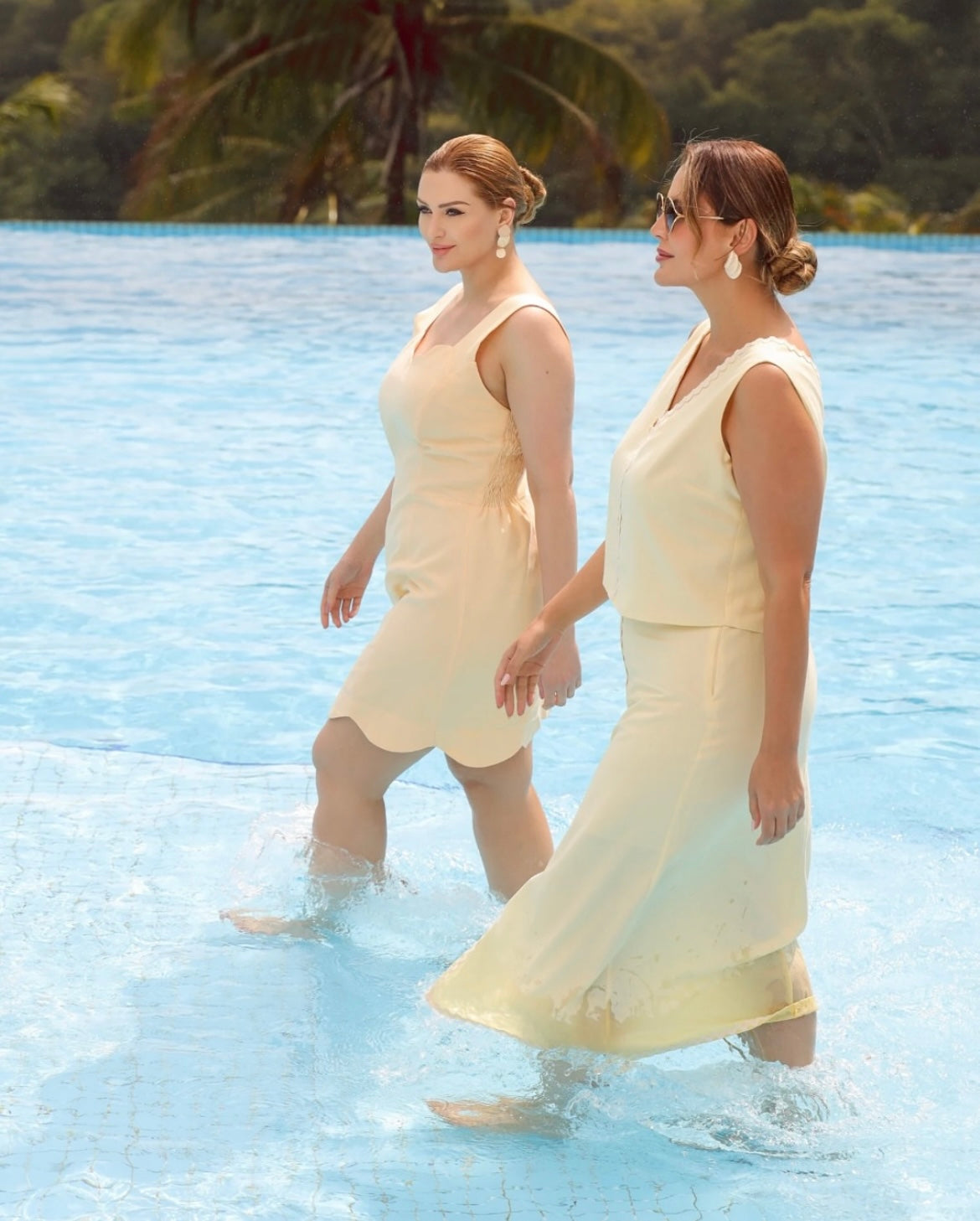 Vestido Alça Larga com Detalhes Nuvem Premium