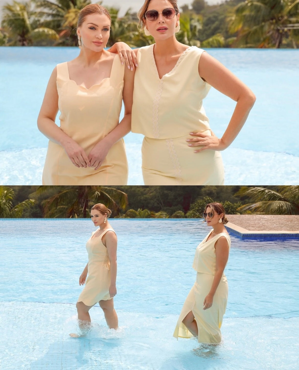 Vestido Alça Larga com Detalhes Nuvem Premium