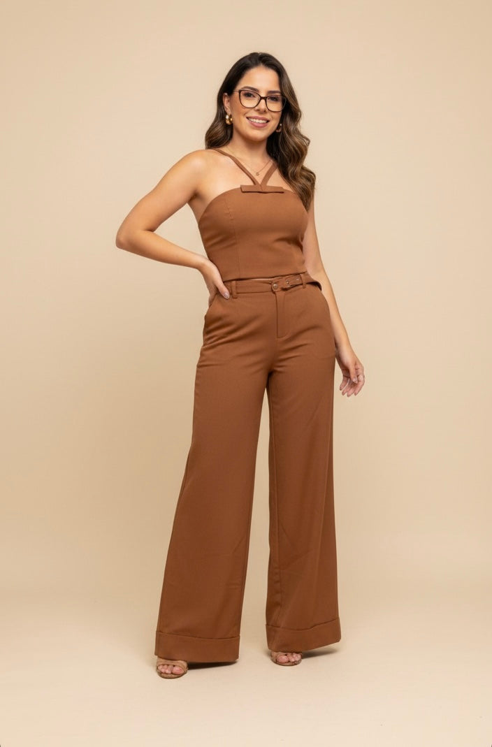 Calça Carla Alfaiataria com cinto
