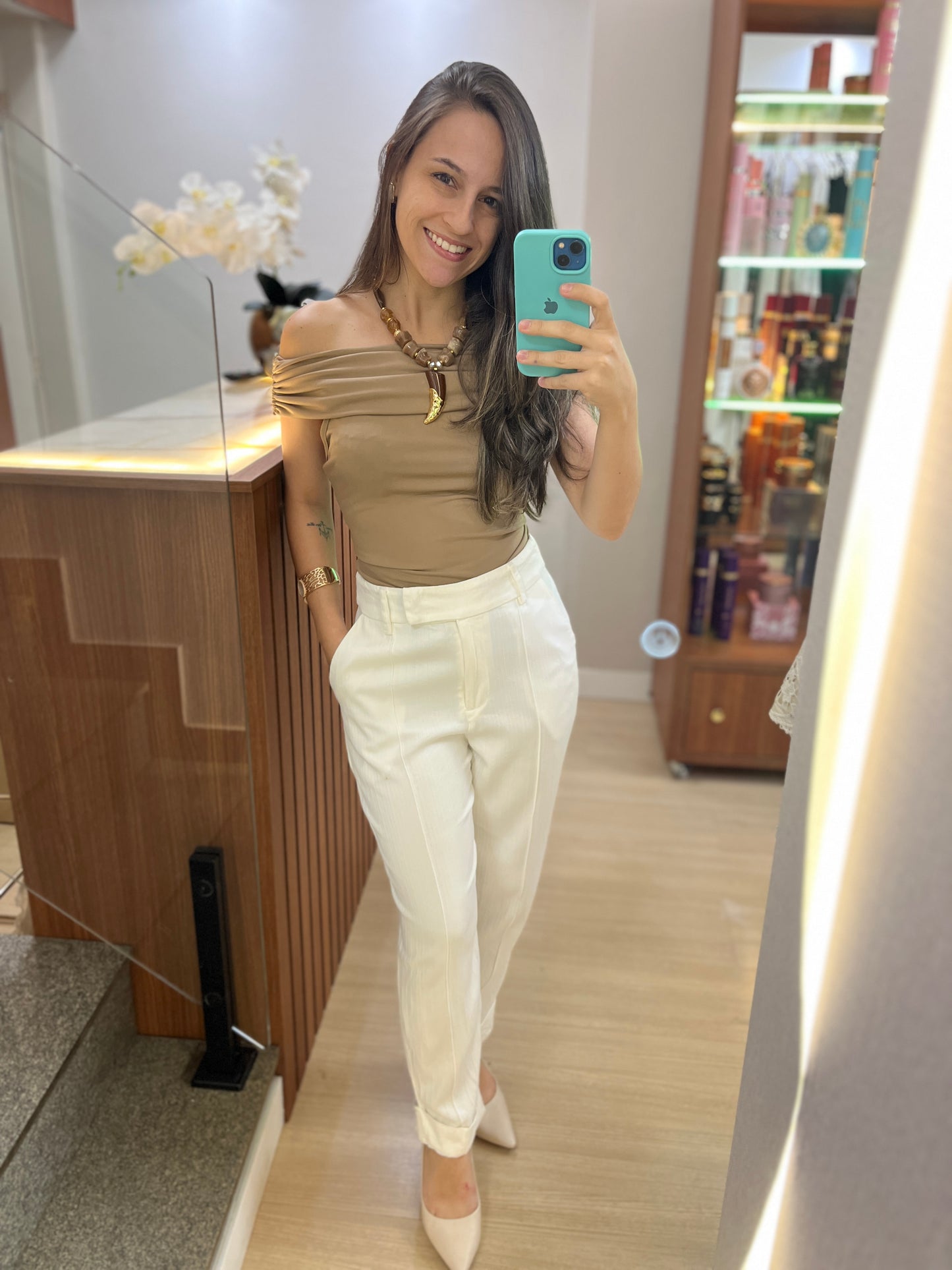 Calça Alfaiataria com Textura