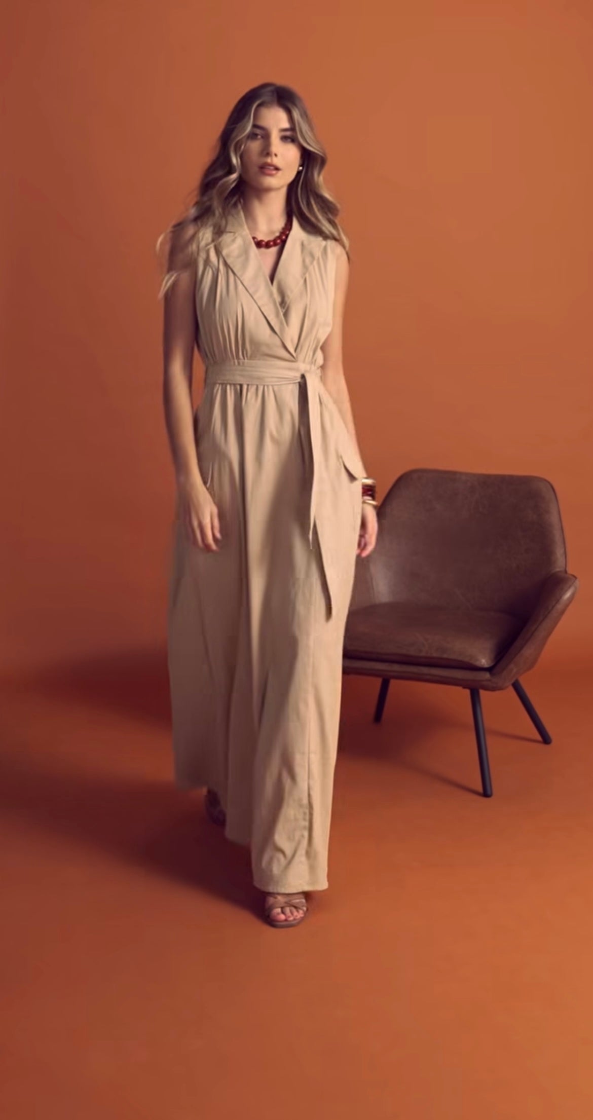 Vestido Longo 100% Linho